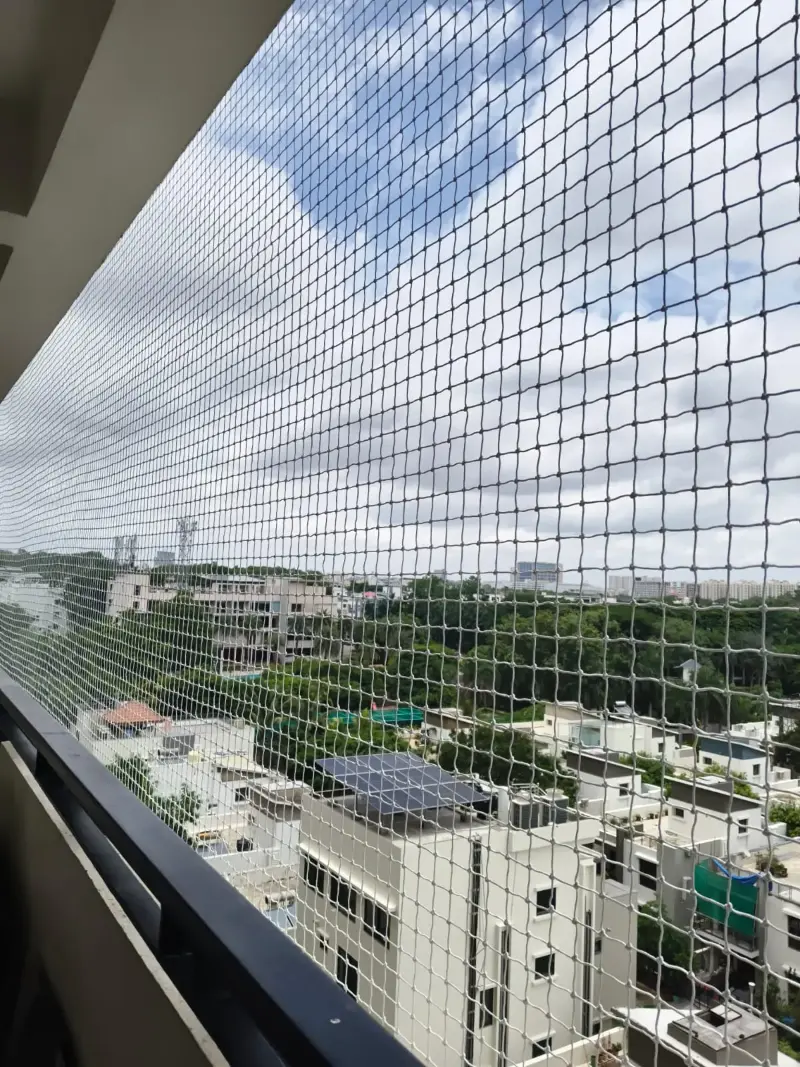 Balcony Safety Nets installed in Bangalore by JS Invisible Grills — photo 5