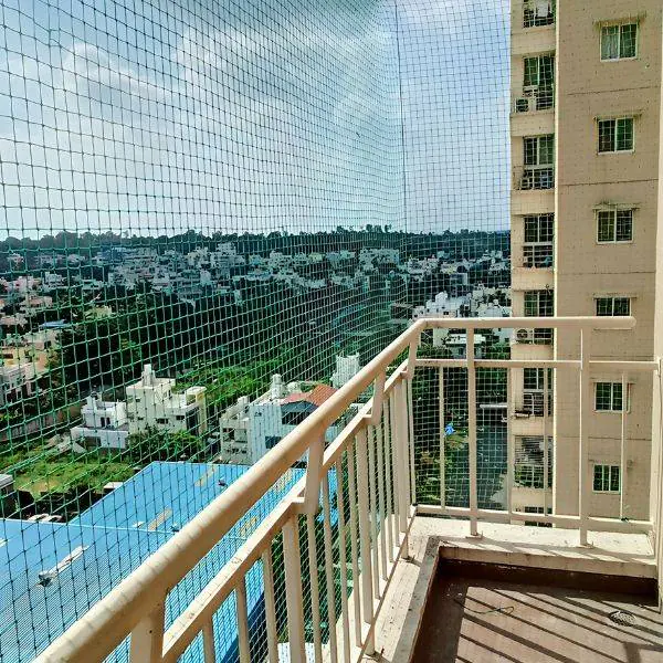 Balcony Safety Nets installed in Bangalore by JS Invisible Grills — photo 2