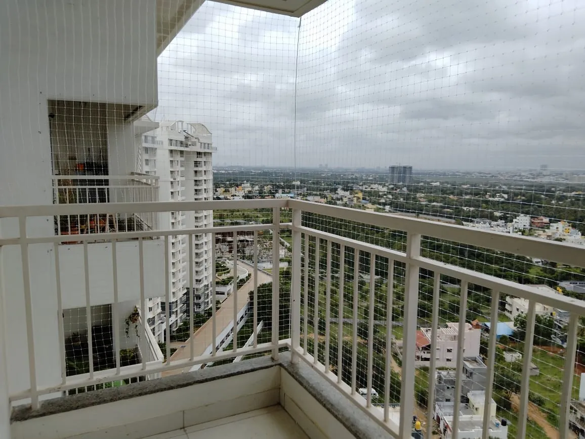 Balcony Safety Nets installed in Bangalore by JS Invisible Grills — photo 6