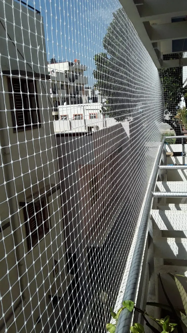 Balcony Safety Nets installed in Bangalore by JS Invisible Grills — photo 7
